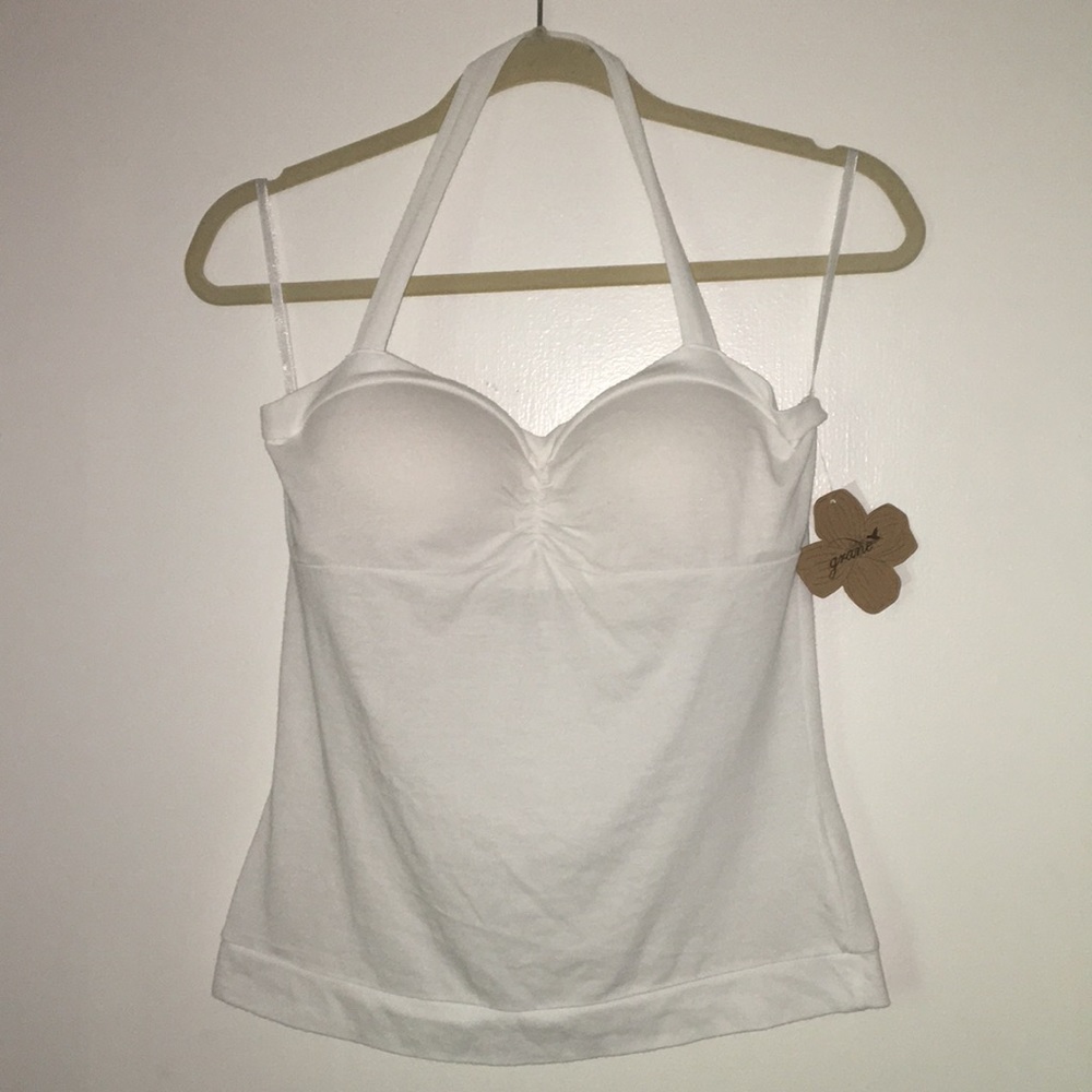 White Halter Top {LARGE} (NEW WORH TAGS)